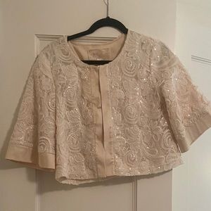 Vintage sequin and silk jacket